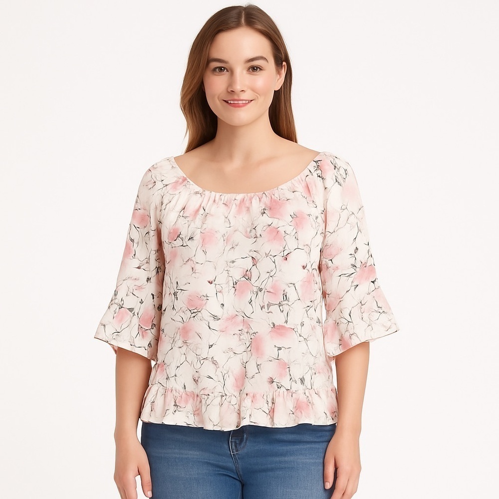 𝅺Anthropologie Floral Top M
